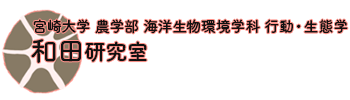 和田研究室 | 宮崎大学農学部海洋生物環境学科行動・生態学